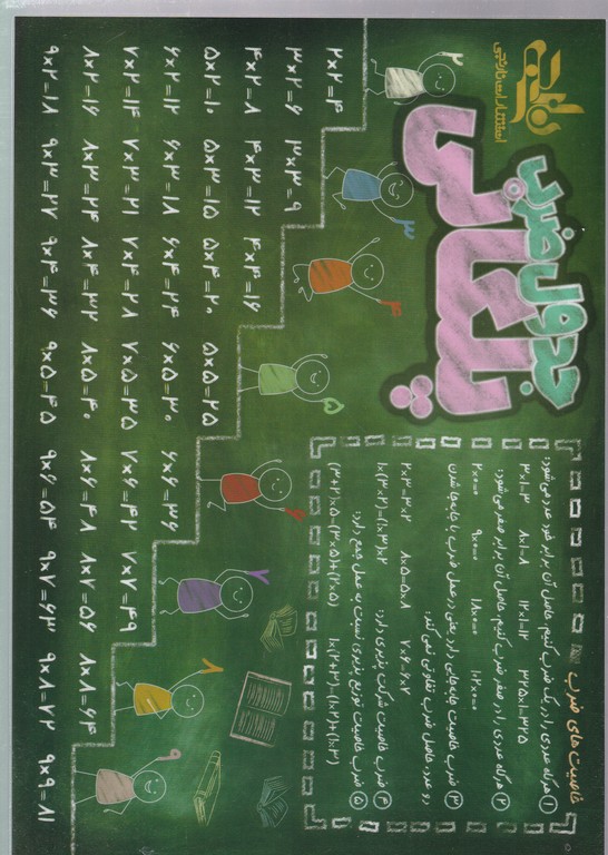 نارنجی جدول ضرب پلکانی