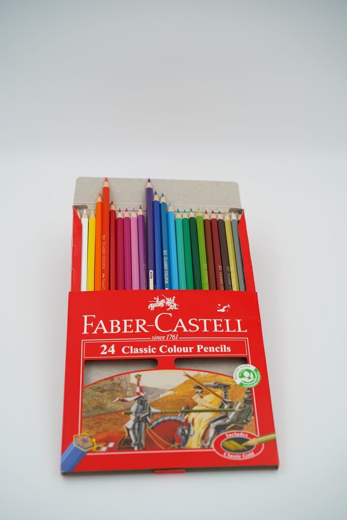 مداد رنگی‏ 24 مقوایی‏ فابرکاستل‏