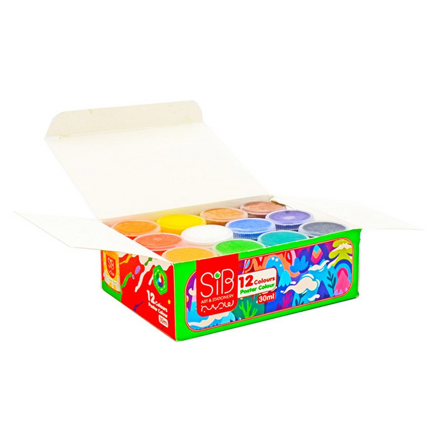 گواش 12 مقوایی سیب