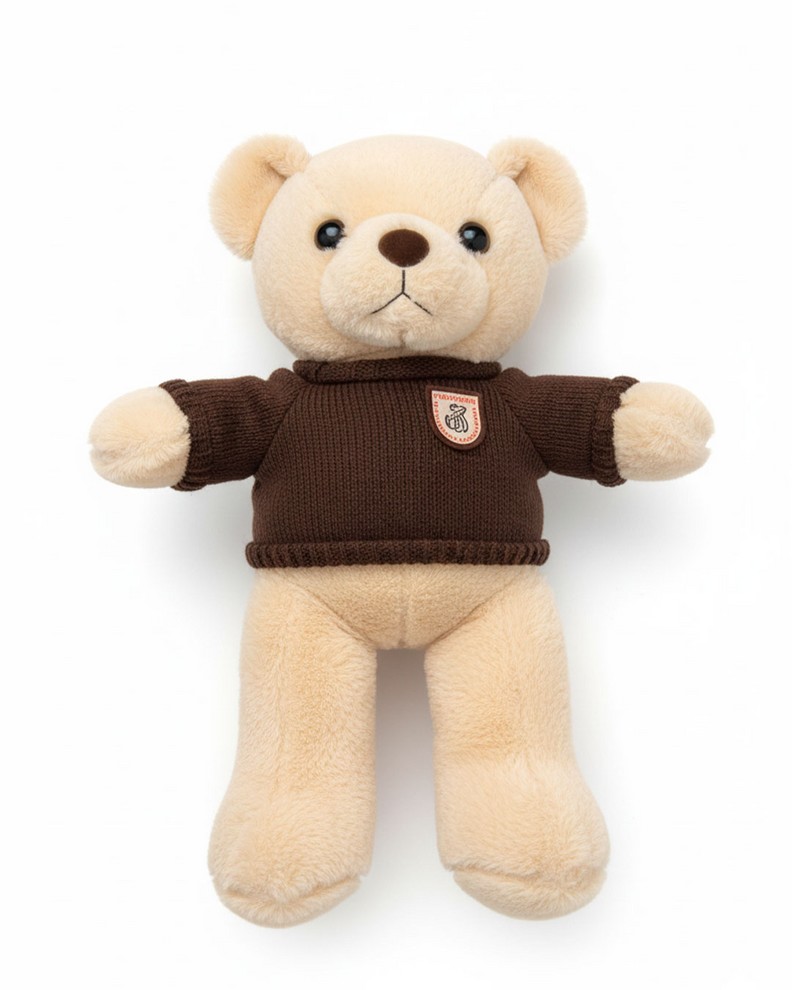 عروسک پولیشی خرس آرم به سینه