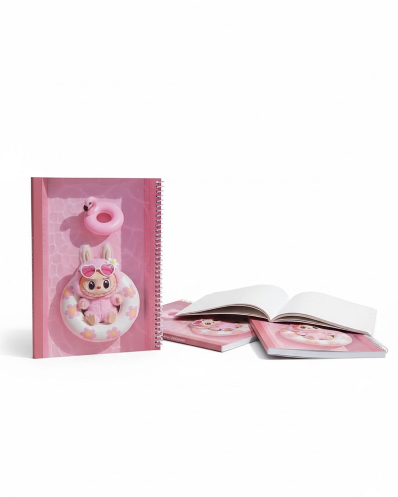 دفتر 80  وزیری سیمی طلقی سیبو Labubu