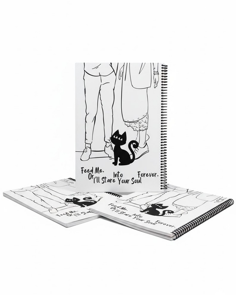 دفتر  100 بلک اند وایت A4  پاپکو