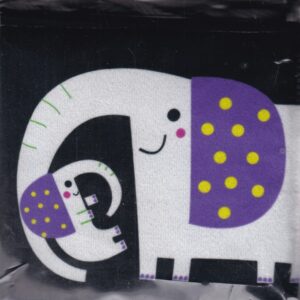 کتاب پارچه ای دور تختی جغجغه ای سیاه سفید